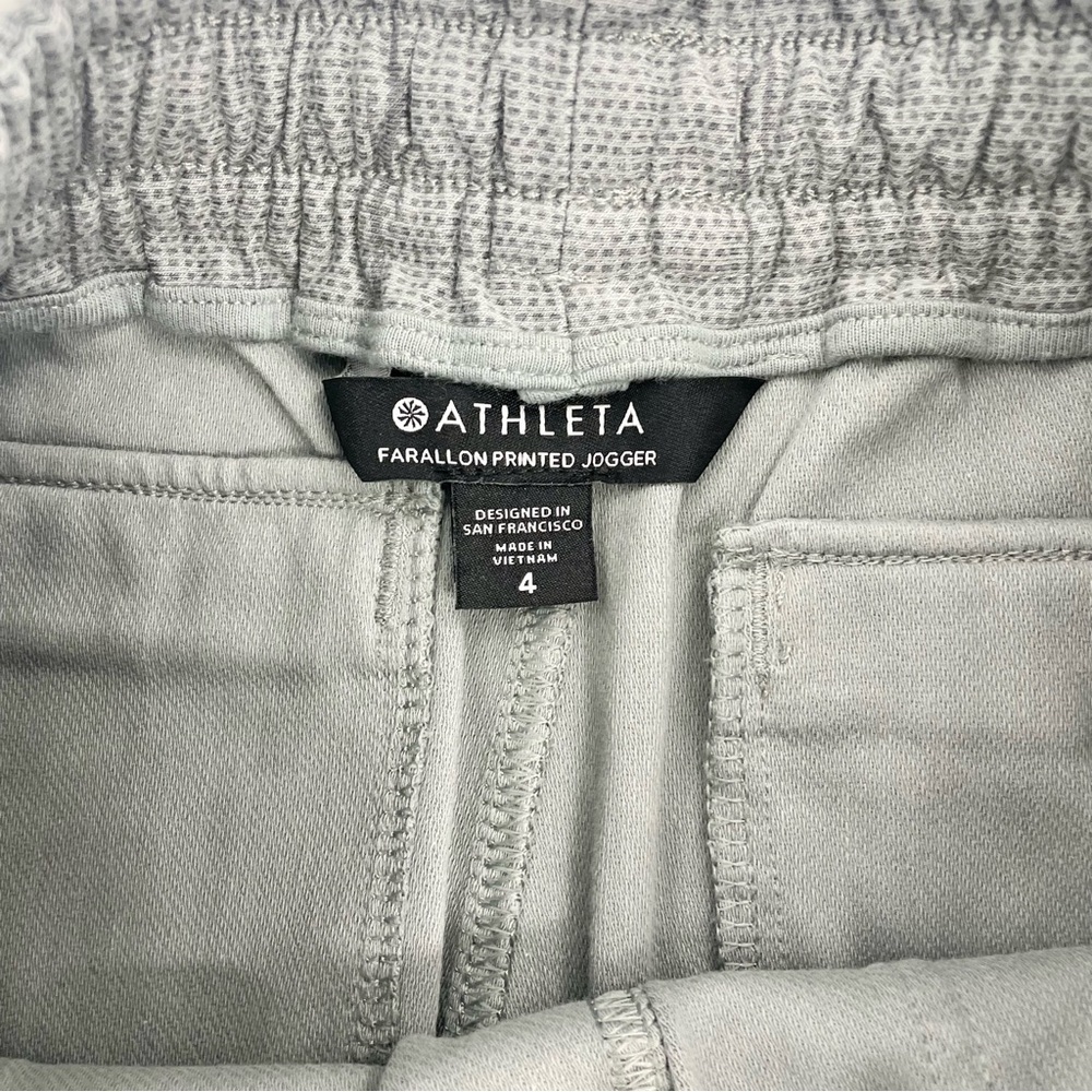 Athleta Farallon Printed Jogger Spliced Magic Metropolis Grey Women’s 4 Stretch - Picture 6 of 11